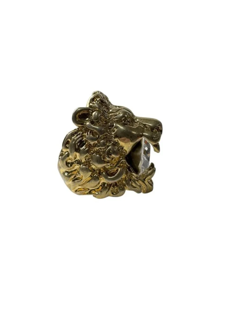 Gucci Lion Head Crystal Ring